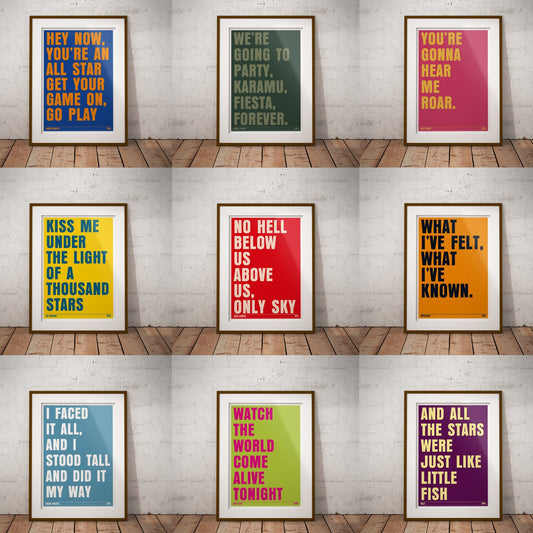 Elevate Your Space with Custom Lyric Prints: A Melodic Masterpiece Tailored Just for You