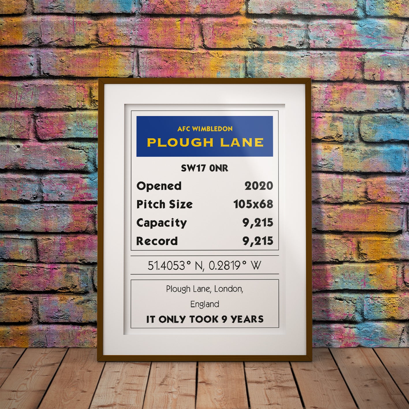 afc wimbledon plough lane dons buy geography football fun location soccer dms coordinates monopoly deed art print pixel8er gaming retro digital download instant printable downloadable