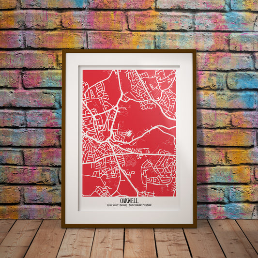 buy barnsley oakwell map mono print football tykes stadium football pixel8er gift soccer instant download digital printable downloadable oak well yorkshire location map geography where 