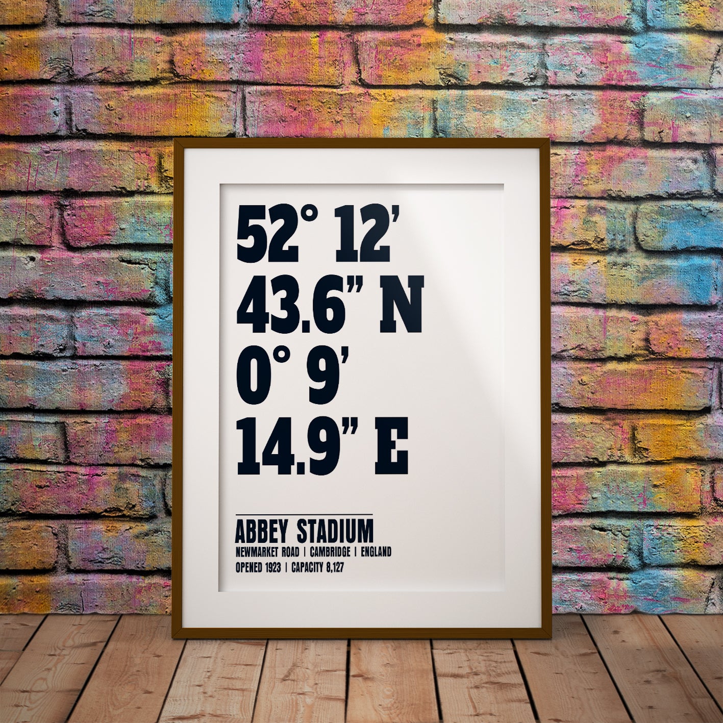 buy cambridge united abbey stadium stadium coordinates location dms geography print art pixel8er wall decor gift newmarket road where home ground