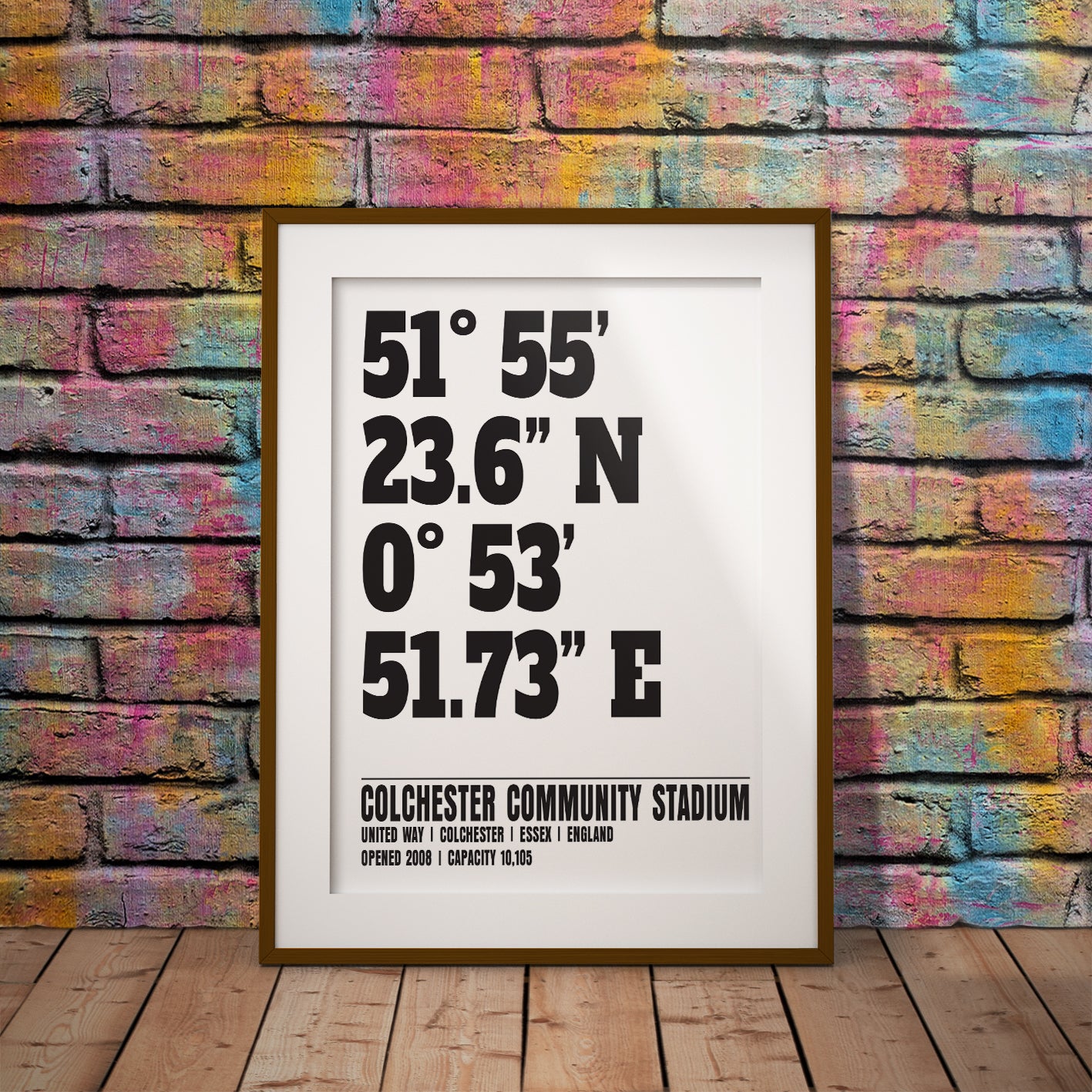 buy colchester united community stadium coordinates location dms geography print art pixel8er wall decor gift instant digital printable downloadable download