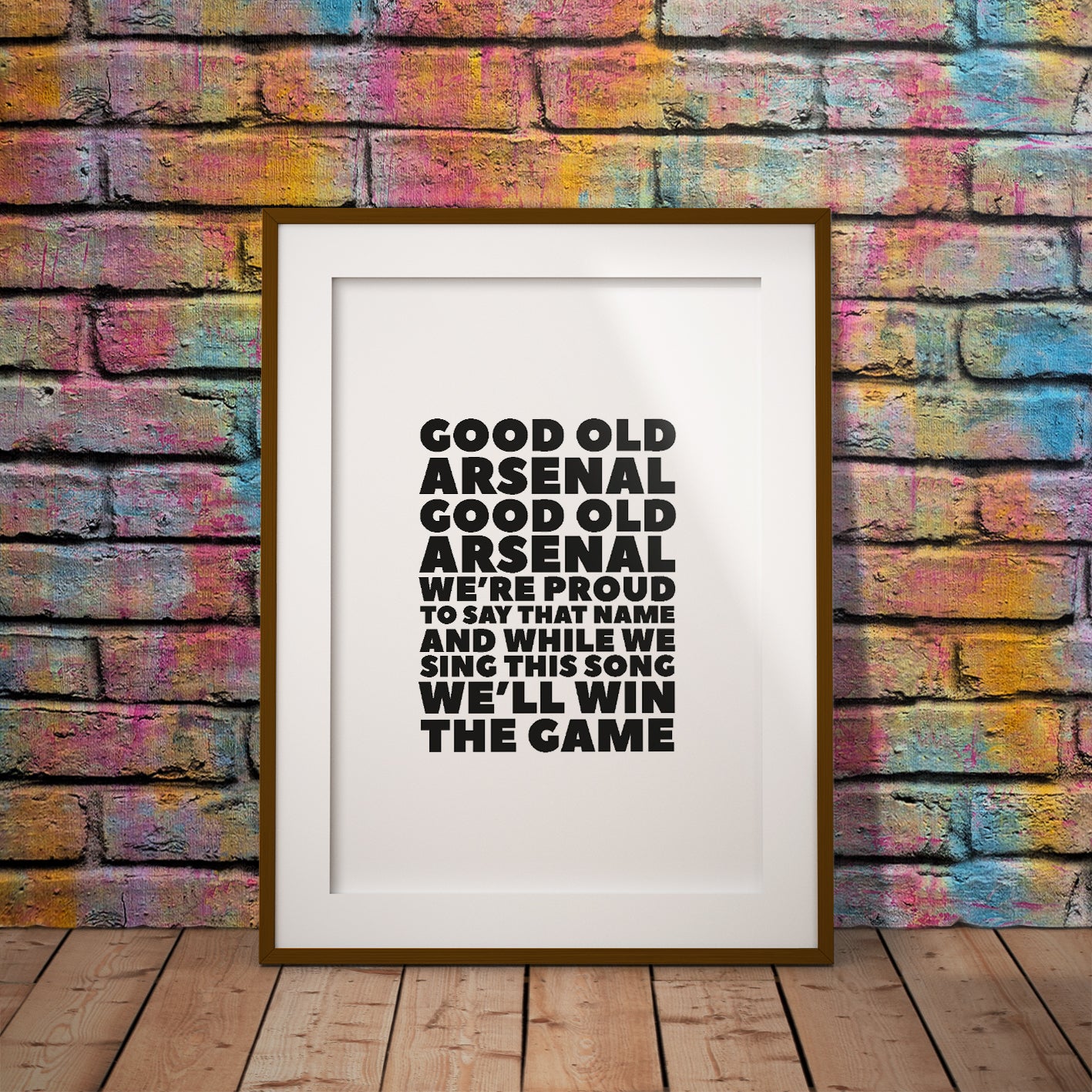 buy good old arsenal lyric print football chant terrace anthem soccer decor supporter art pixel8er gunners goners instant digital downloadable download printable