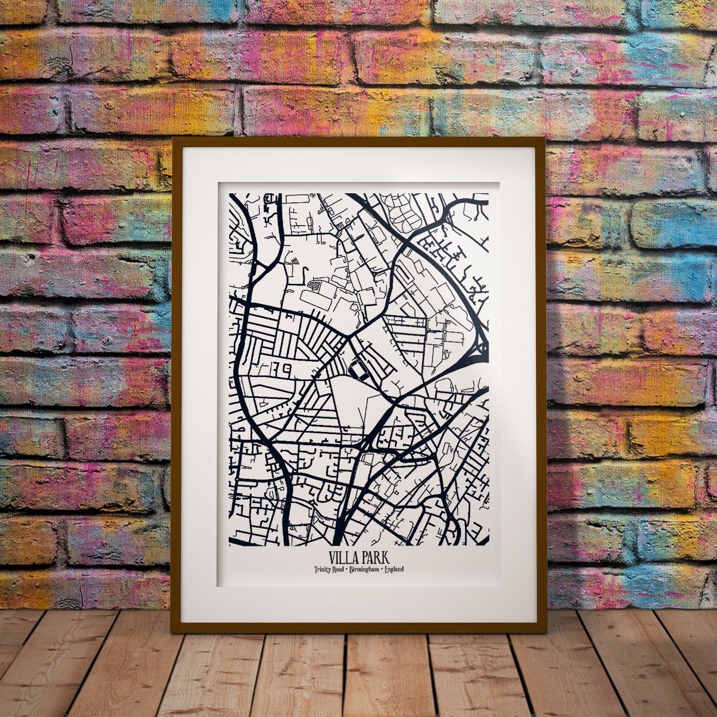 buy villains villa park birmingham colour stadium coordinates location dms geography print art pixel8er wall decor gift claret blue instant digital download downloadable printable