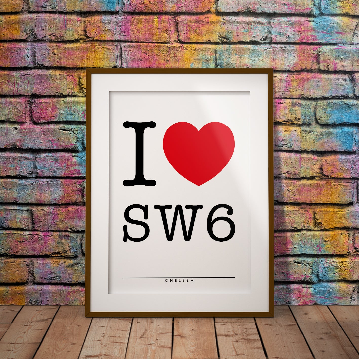 I Love Chelsea Unframed Print