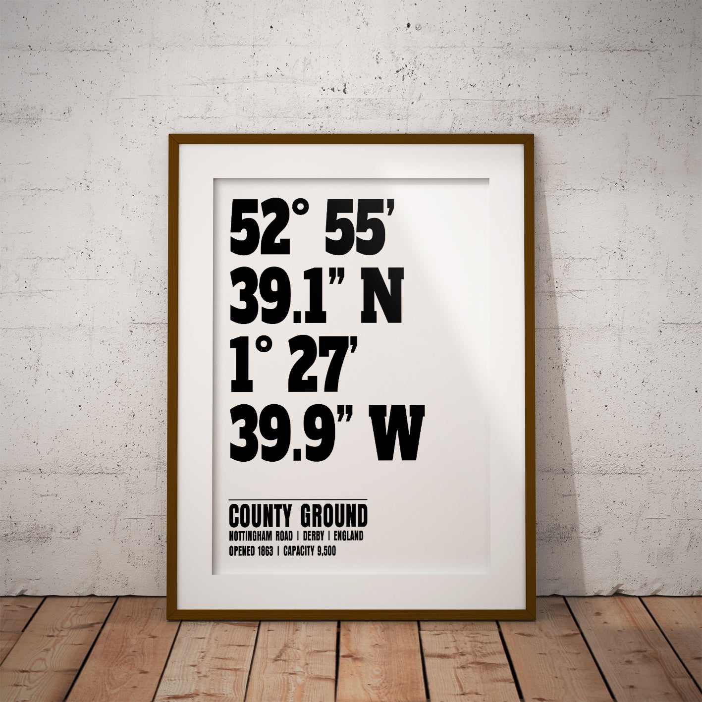 derby derbyshire falcons buy cricket ground location dms pixel8er gift ashes present sporting stadium england wall decor geography fan whites ashes sport venue county