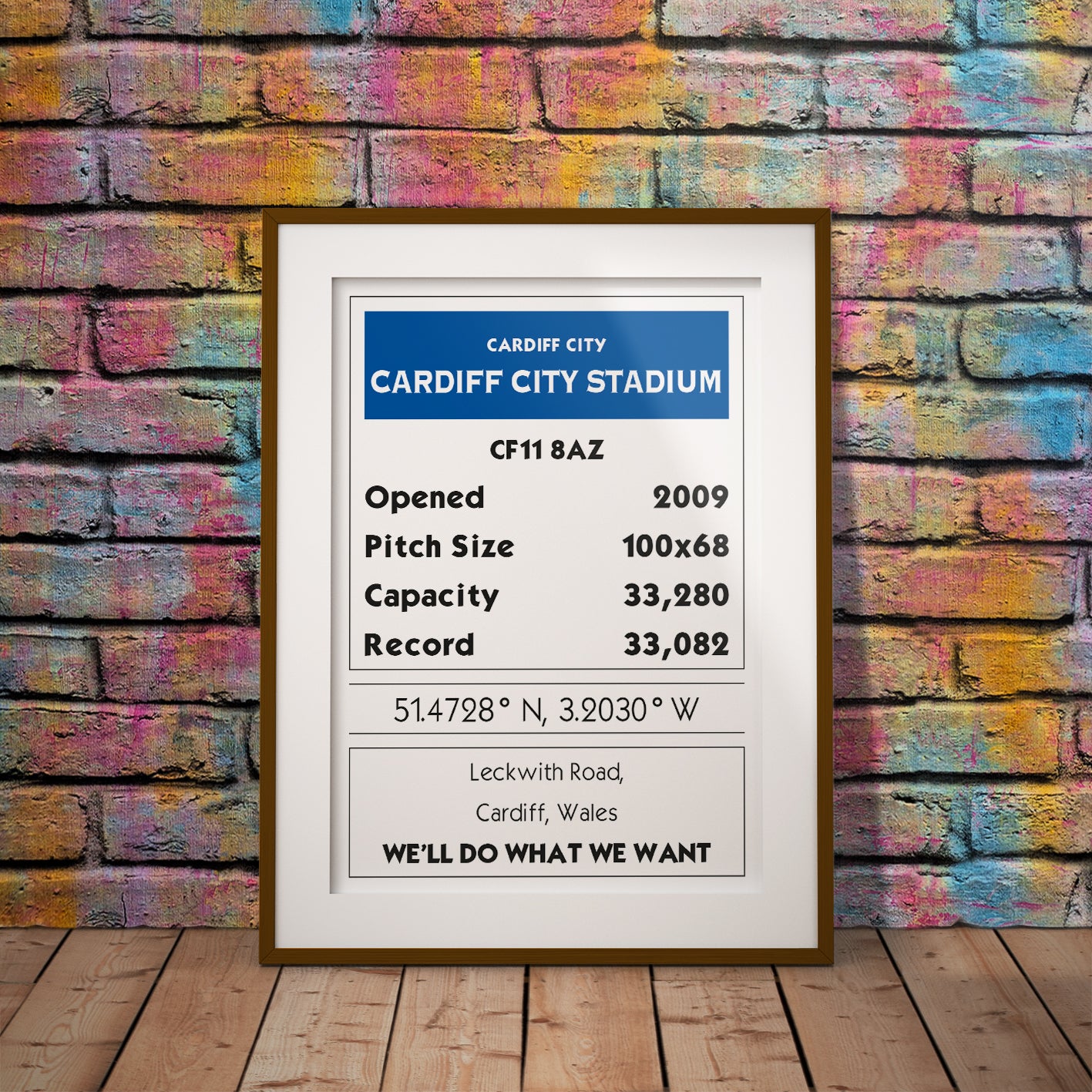 monopoly property card retro geek cardiff bluebirds ninian park welsh wales buy football fan gift art fun wordsearch history famous stadiums soccer man cave nerd supporter club teaser wall decor instant digital download printable