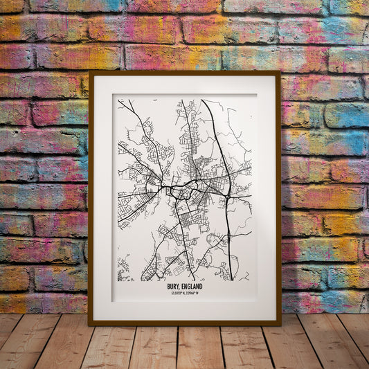 map bury geography home buy gift shopping england north wall decor art print minimalist manchester dms pixel8er gift printable digital downloadable instant