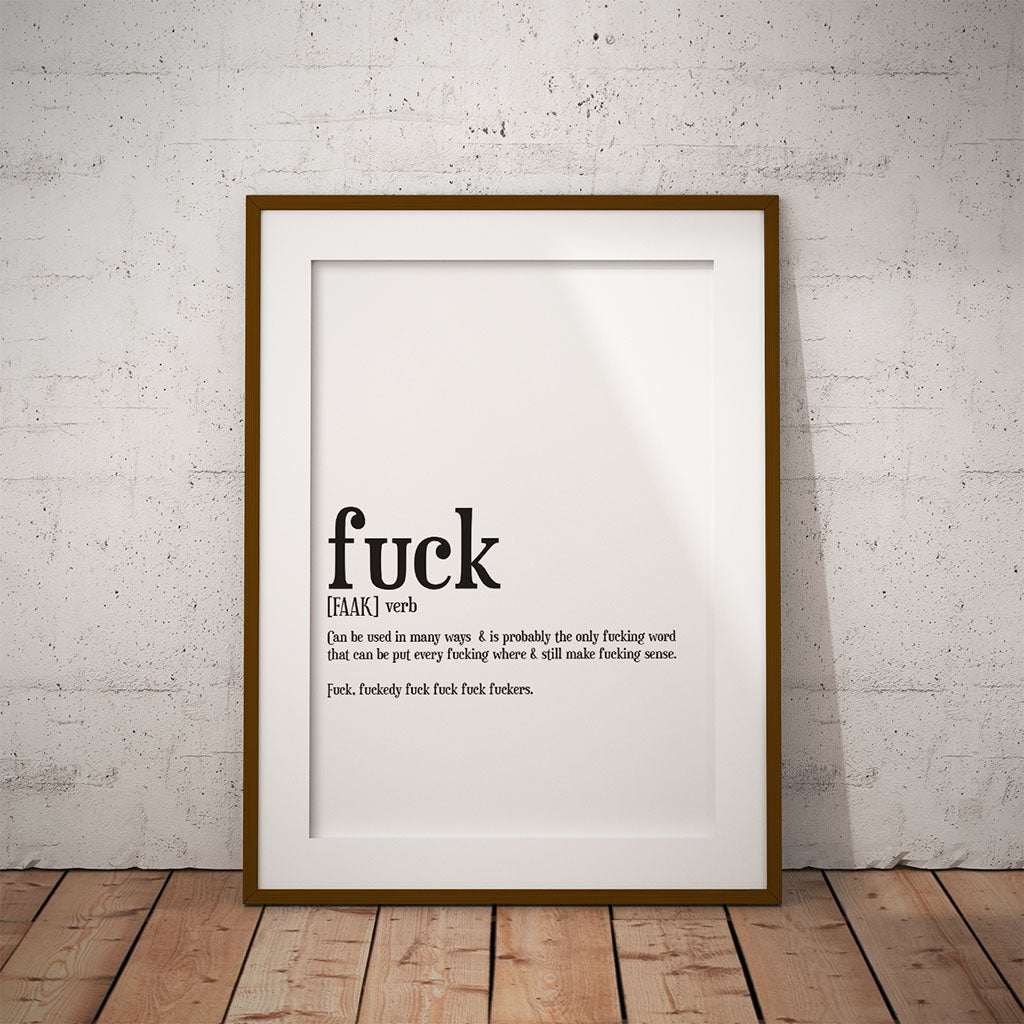 buy fuck definition print words dictionary language art funny unframed art pixel8er gift funny nsfw swearing swearing roy Kent language rude instant digital downloadable printable gift angry present office