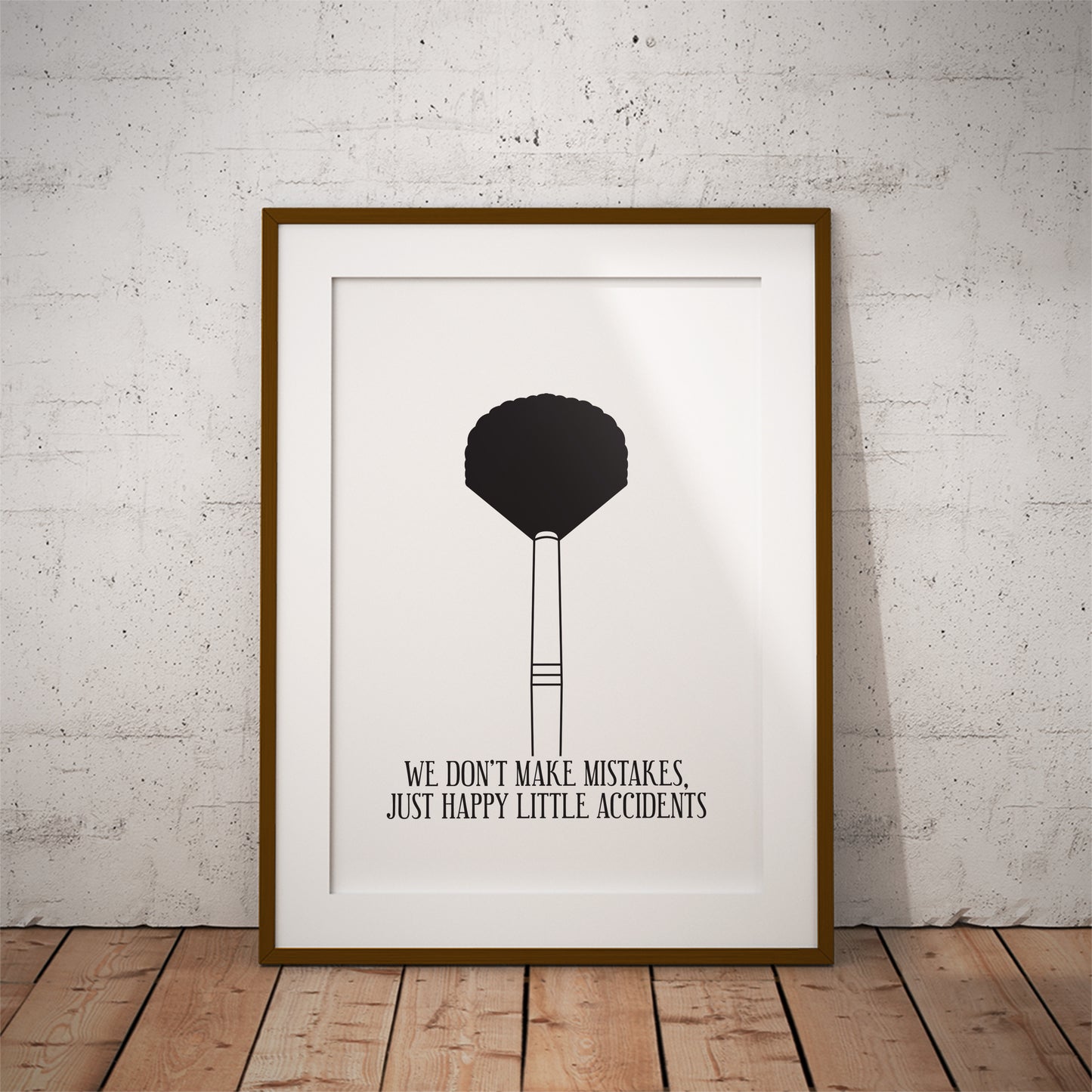 buy ross motivational we dont make mistakes just happy accidents bob artist unframed print art pixel8er paintbrush