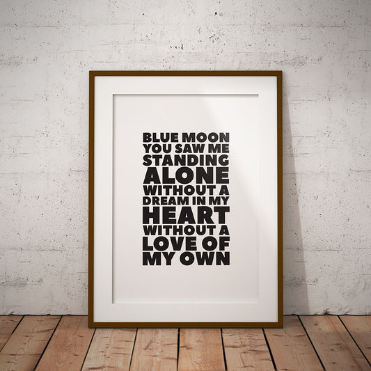 buy ground manchester man city blue moon football lyrics chant song terrace anthem print art pixel8er soccer etihad