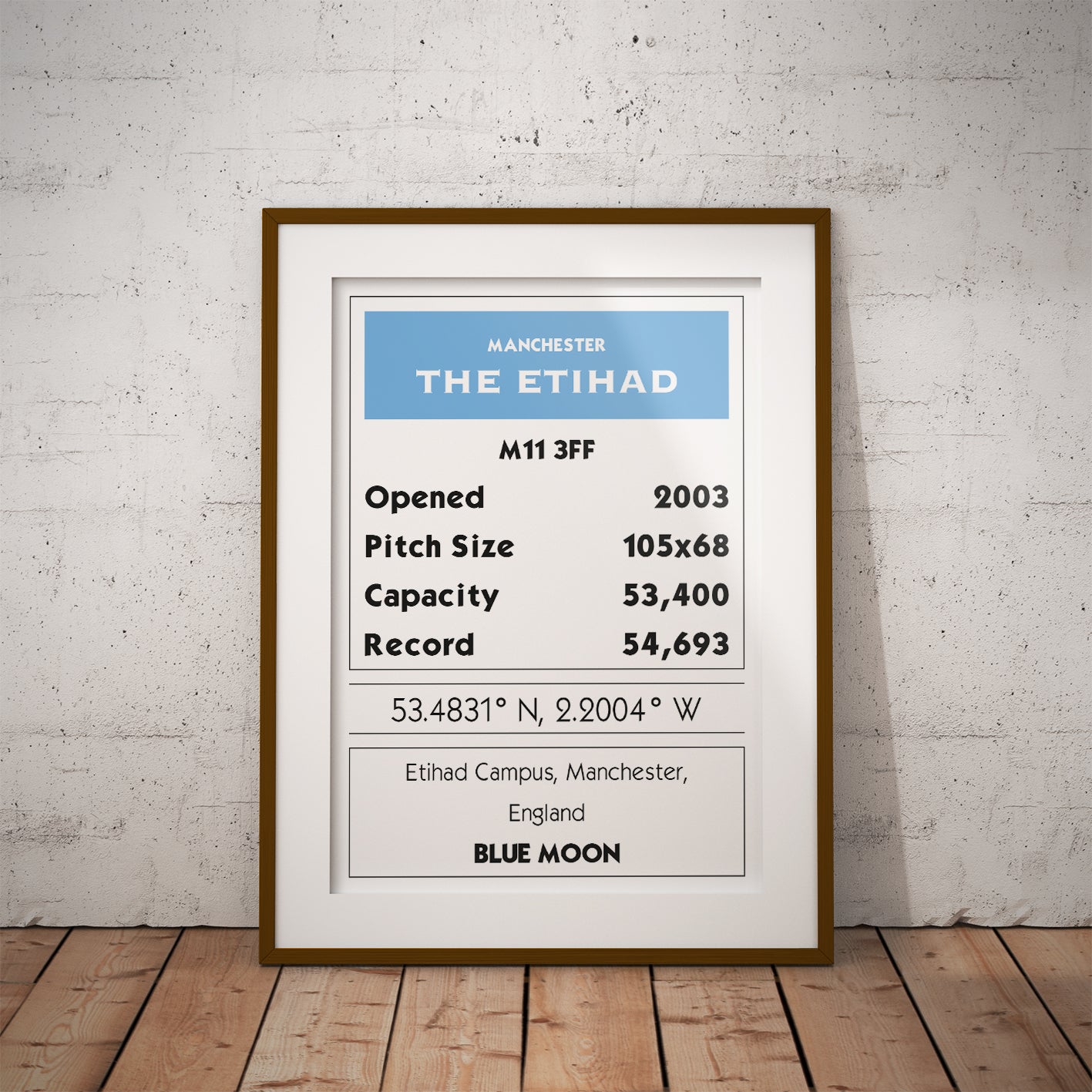 instant manchester city etihad stadium buy geography football fun location soccer dms coordinates monopoly digital download printable deed art print pixel8er gaming retro